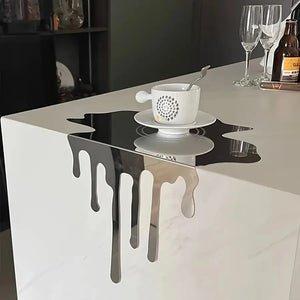 Modü Stainless Steel Melting Plate Ornament