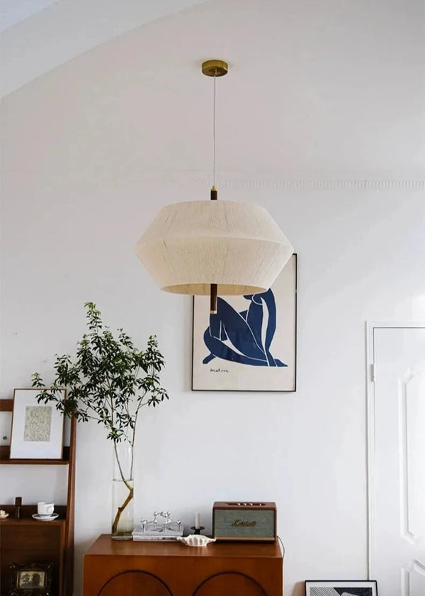 Yū Tokyo Japanese Hemp Rope Rattan Ceiling Pendant Light