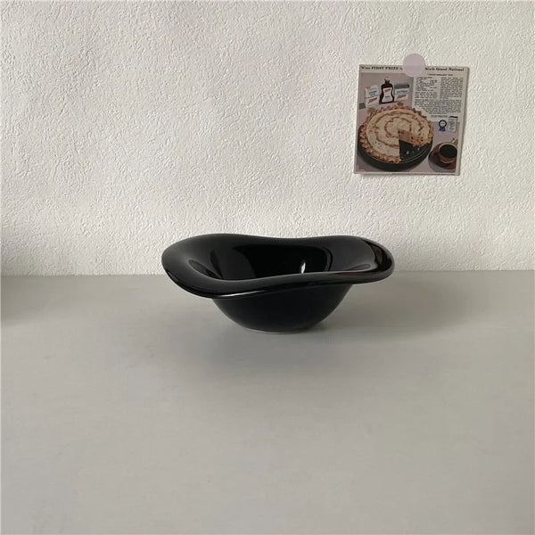Irregular Wave Ceramic Snack Bowl