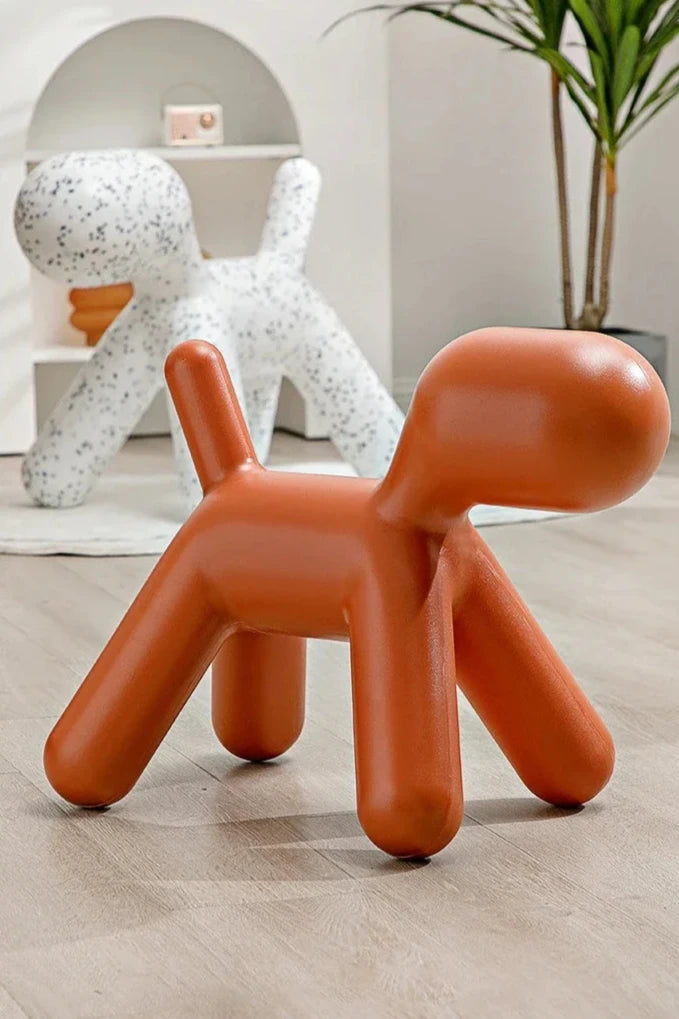 Abstract Dog Design Ottoman Chair