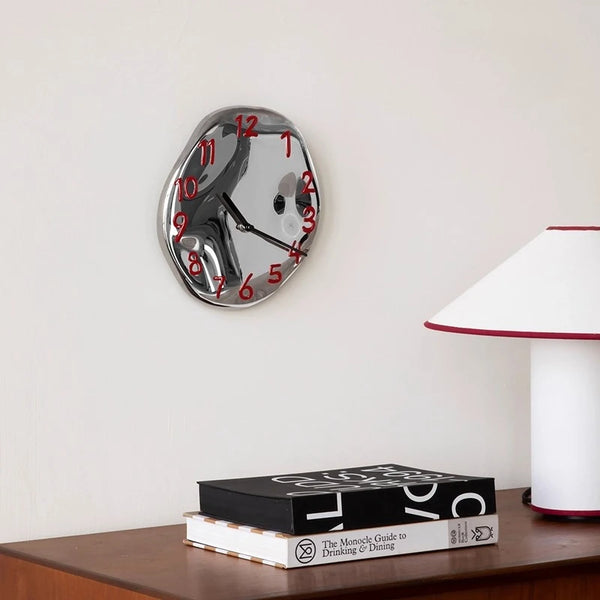 Chrome Electroplated Ceramic Wall Clock