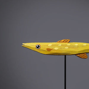 Freshwater Fish Hand-Crafted Wooden Sculpture