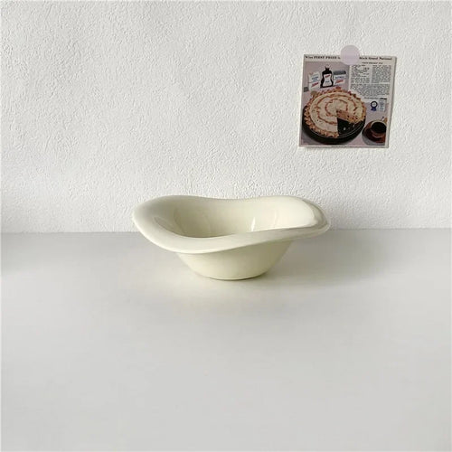 Irregular Wave Ceramic Snack Bowl