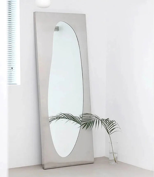 Studio Lima Stainless Steel Floor Wall Mirror