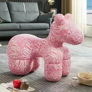 Pattern Design Pony Accent Stool