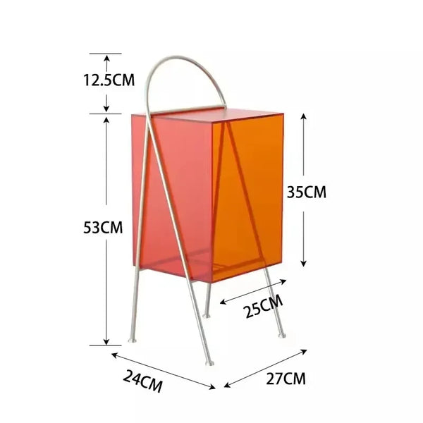 de homê Translucent Acrylic Side Table