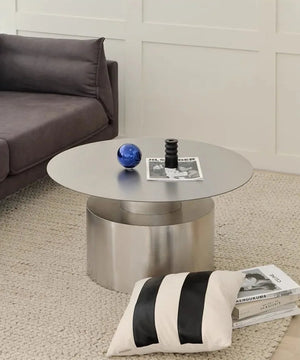 Studio Lima Cylinder Premium Stainless Steel Nesting Coffee Table