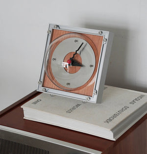 Sutdio Lima Vintage Aluminum Bauhaus Clock