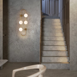 Lampe murale moderne de style hôtelier avec luminaire sur rail