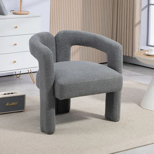 Teddy Fabric Open Back Lounge Chair