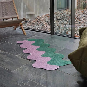 Mono Design Long Color Wave Rug