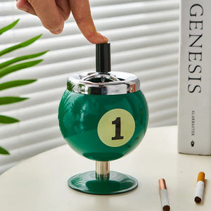 Metal Billiards Ashtray