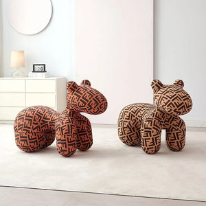Pattern Design Pony Accent Stool