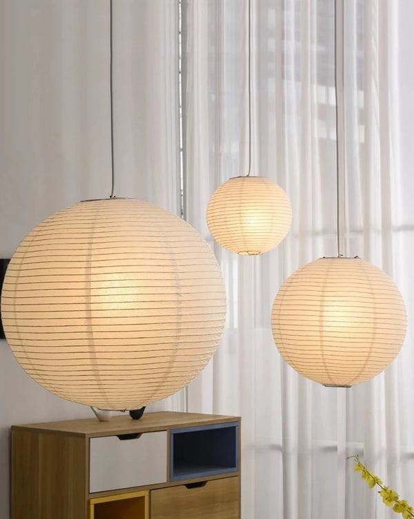 Yū Tokyo Japanese Wabi-Sabi Style Rice Paper Pendant Ceiling Lamp