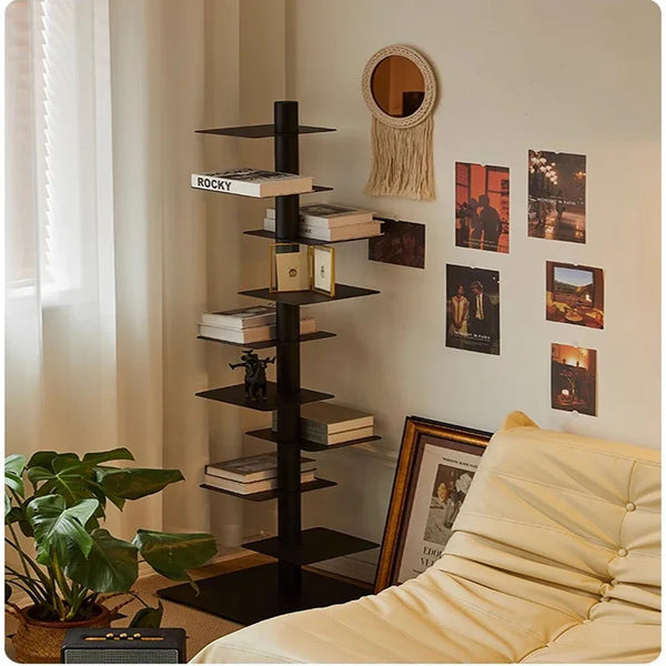 Metal Low-Profile Adjustable Bookcase Organizer Shelves [Exclusive]