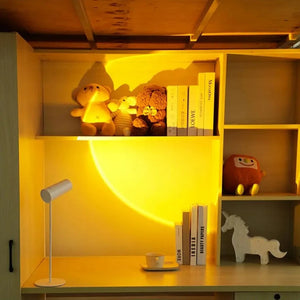 Minimalist Metal Double Side Sunset Cordless Table Lamp