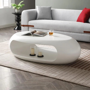 Oval Fiberglass Coffee Table