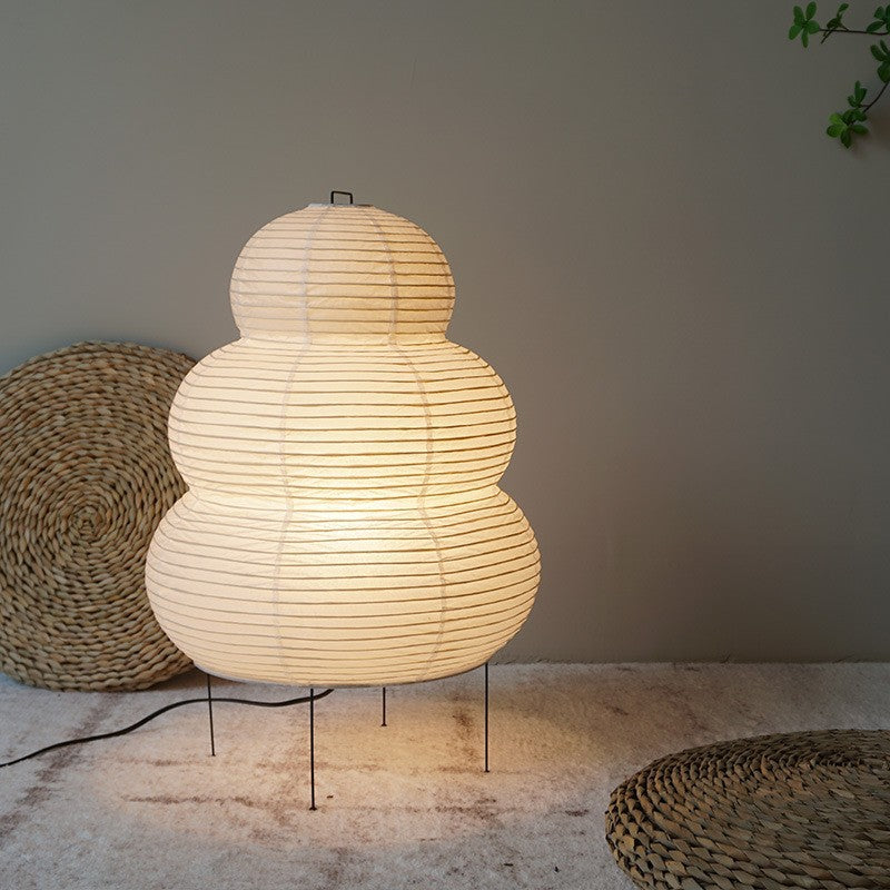 Yū Tokyo Japanese Wabi-Sabi Style Curvy Floor Lantern Lamp