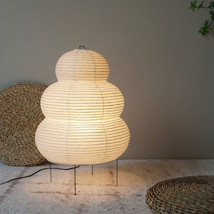 Yū Tokyo Japanese Wabi-Sabi Style Curvy Floor Lantern Lamp