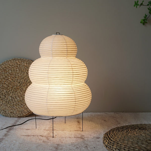 Yū Tokyo Japanese Wabi-Sabi Style Curvy Floor Lantern Lamp