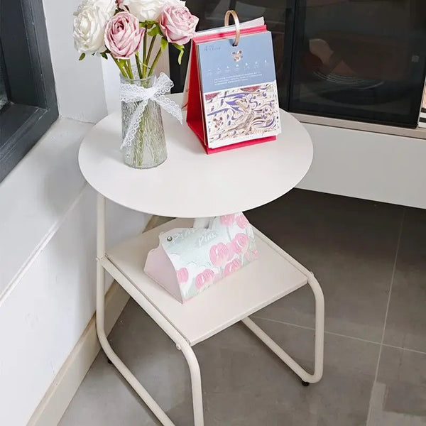 Modü Metal Shelve Midcentury Side Table