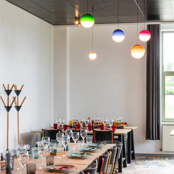 Nordic Candy Glass Ball Dipping Pendant Ceiling Lamp