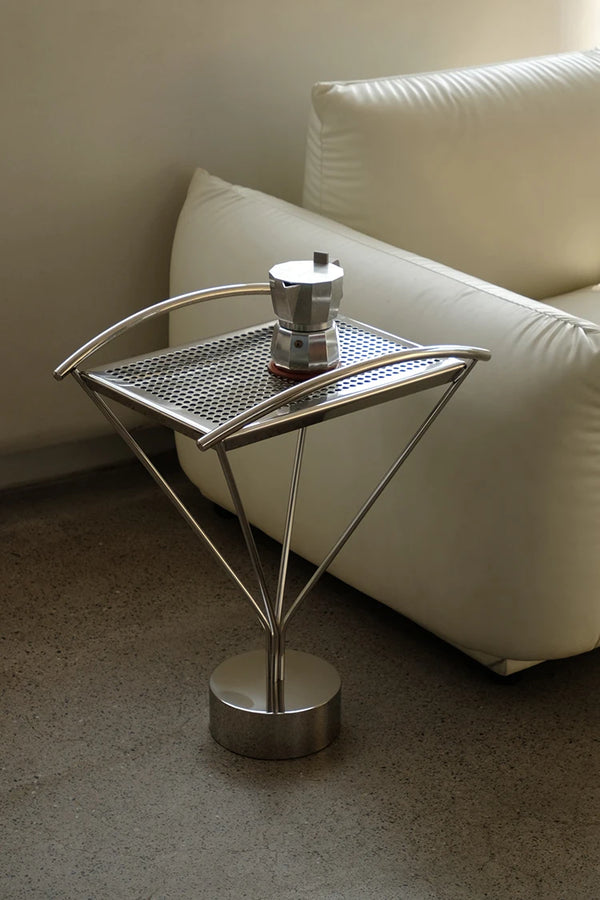 Studio Lima Stainless Steel Arc Side Table