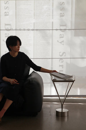 Studio Lima Stainless Steel Arc Side Table