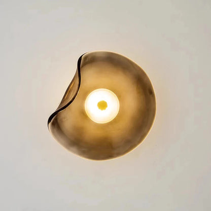 Minimalist Bent Glass Wall Fixture Lamp