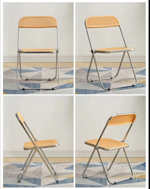Nordic Designed Foldable Mesh Metal Chair