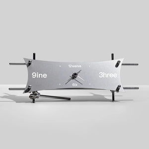 Studio Lima Optical Aluminum Axis Frame Clock