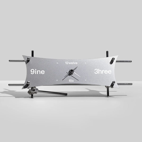 Studio Lima Optical Aluminum Axis Frame Clock