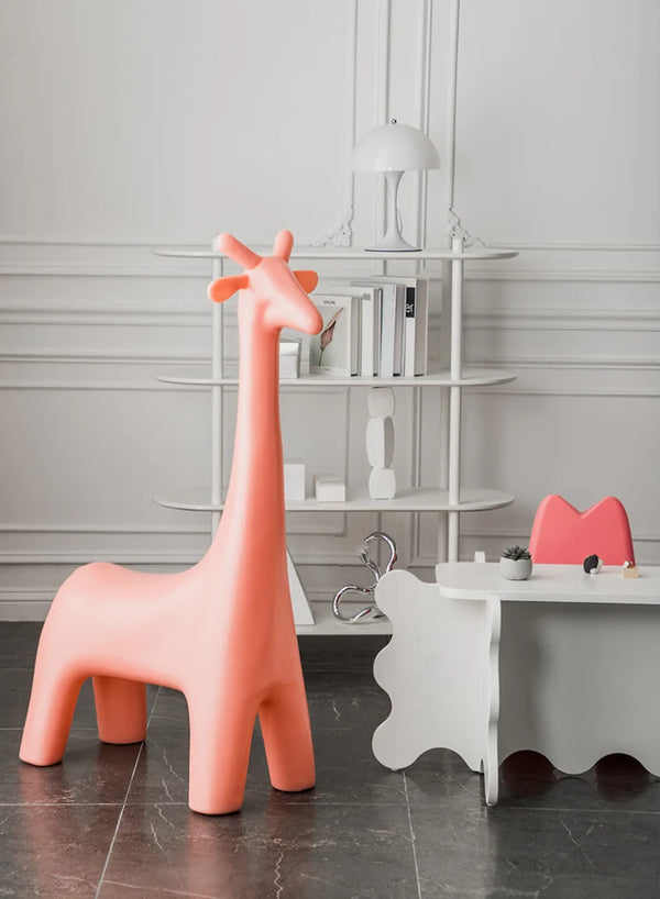 Taburete otomano con forma de jirafa danesa