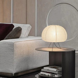 Lampe dôme en papier de riz de style japonais Wabi-Sabi