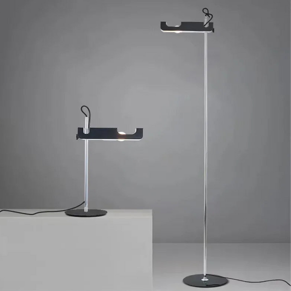 Studio Lima Stainless Steel Panel Floor & Table Lamp