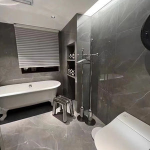 Mirror Stainless Steel Ottoman Stool