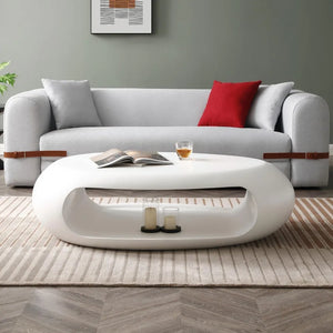 Oval Fiberglass Coffee Table