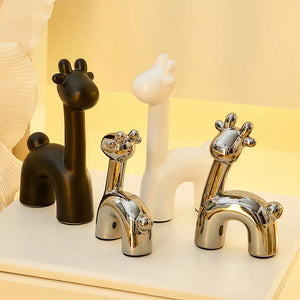 Nordic Abstract Deer Christmas Statue