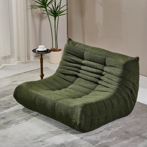 Teddy Velvet Foam Two-Seater Sofa