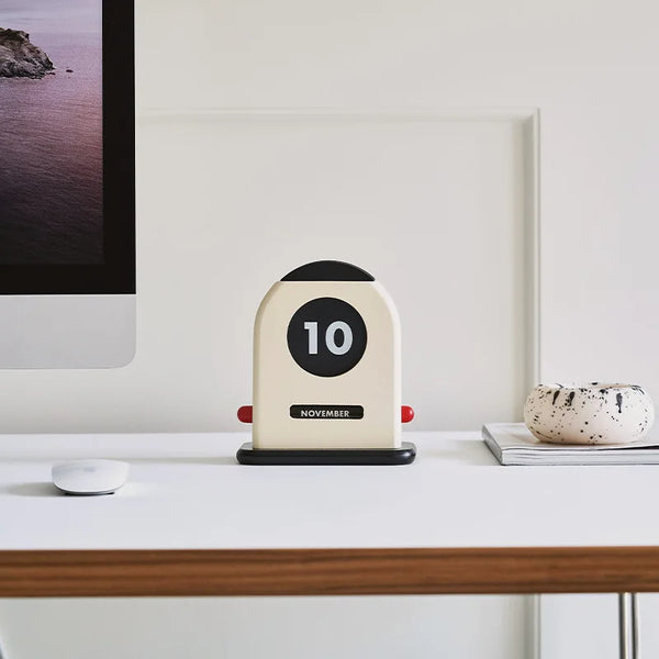 Nordic Designer Wooden Retro Calendar