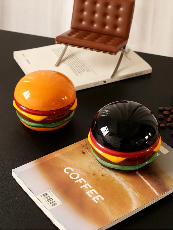CMYD Burger Ceramic Ashtray