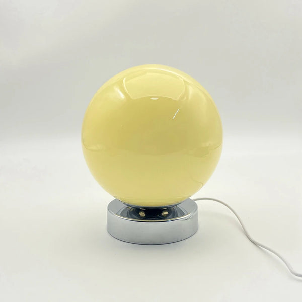 Retro Glass Ball Chrome Table Lamp