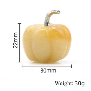 Kürbisstatue aus Naturkristallen