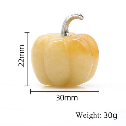 Natural Crystals Stone Pumpkin Statue