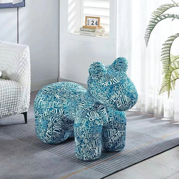 Pattern Design Pony Accent Stool
