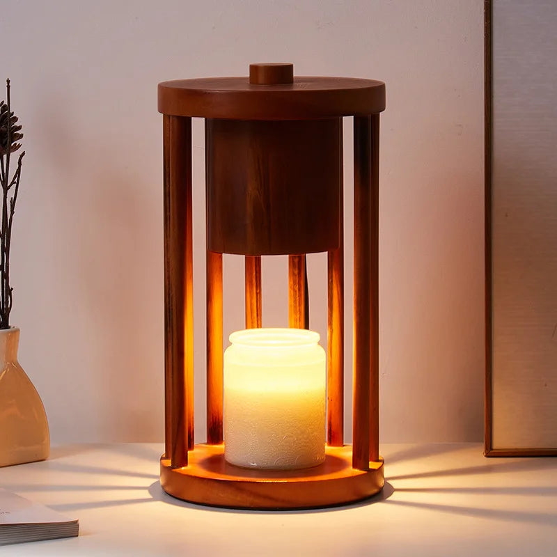 Wooden Oriental Zen Candle Warmer
