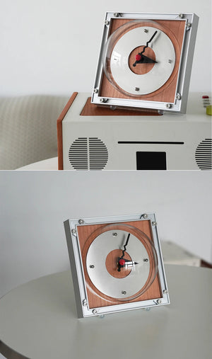 Sutdio Lima Vintage Aluminum Bauhaus Clock