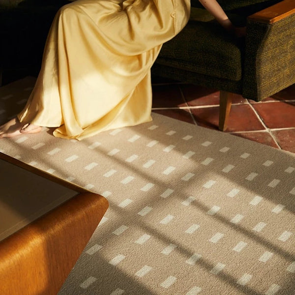 Retro French Rectangle Pattern Carpet Area Rug