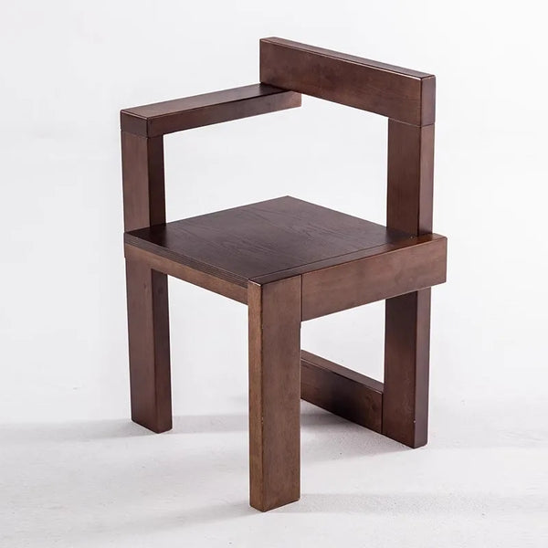 Vintage Solid Oak Wood S Chair