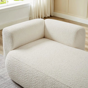 Cream Lounge Chaise Sofa